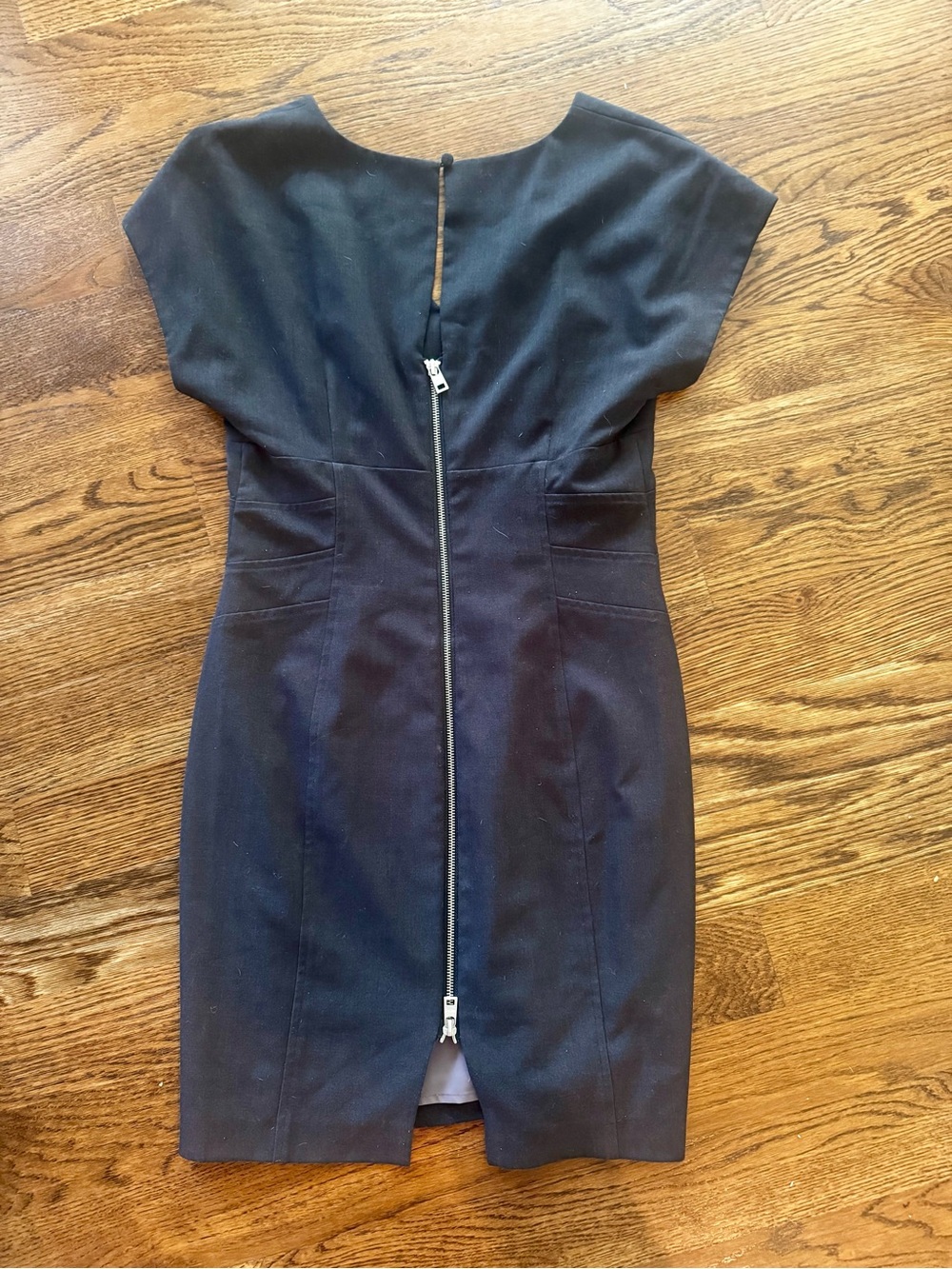 Gray Marc New York Sheath Dress with Exposed Back Zip